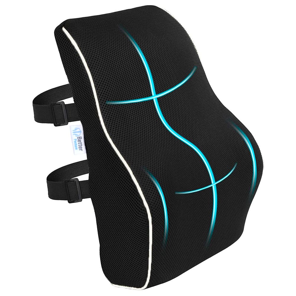 Лумбална възглавница за офис или автомобил от мемори пяна Better Posture Pro 1